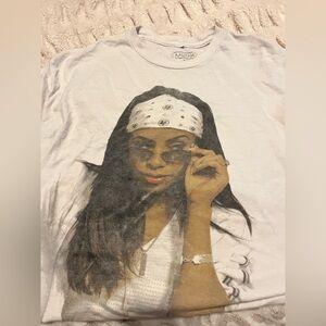 White Graphic T-Shirt with Bandana Design